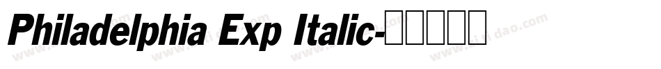 Philadelphia Exp Italic字体转换